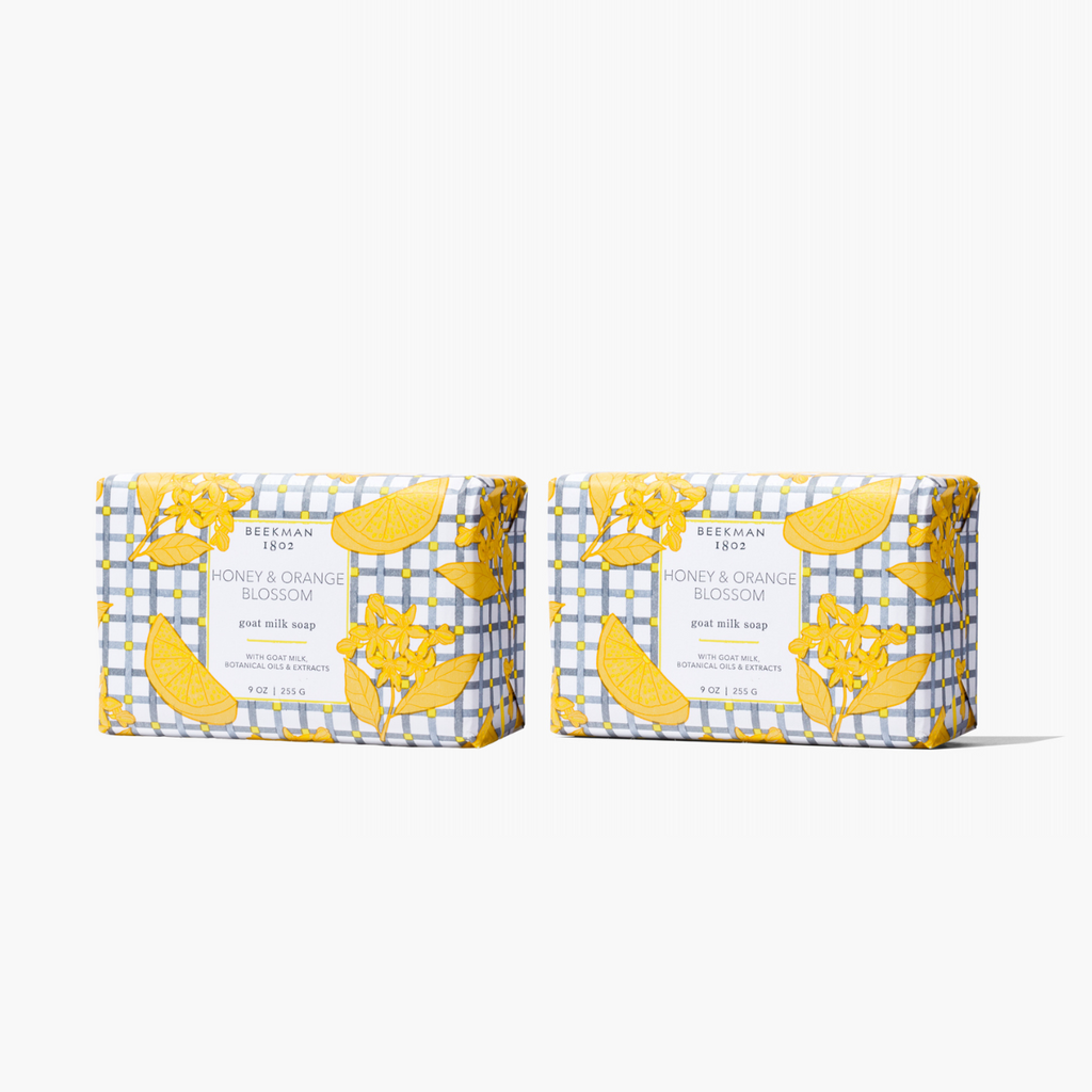 Honey & Orange Blossom Goat Milk Soap Set of 2