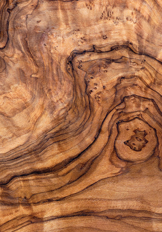 Up close shot of wood detail and swirls.