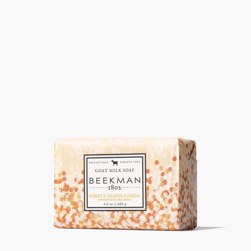 Beekman 1802 Honey & Oats Scrub Bar Goat Milk Soap Enriched with Cocoa  Butter 255 g / 9 oz Pack of 2 