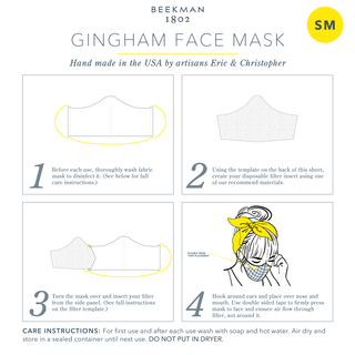 Gingham Face Mask