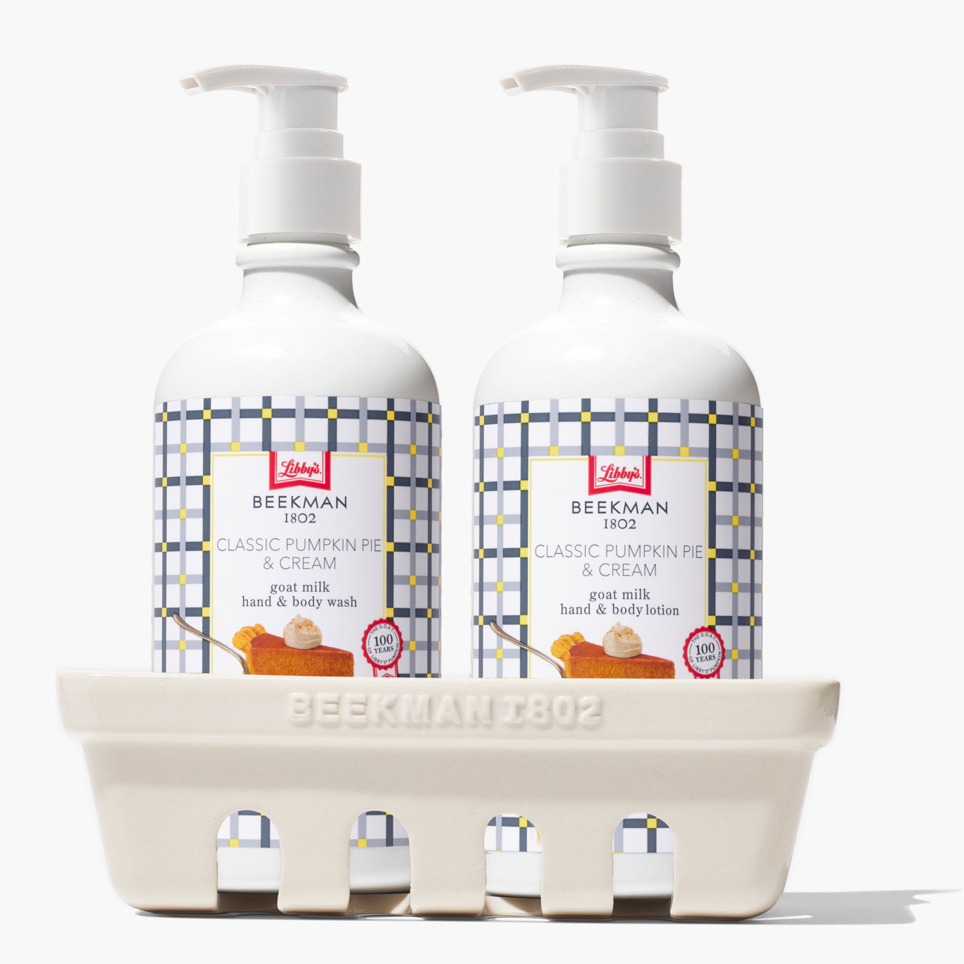 Beekman 1802 x Libby's Hand & Body Wash and Lotion Caddy Set