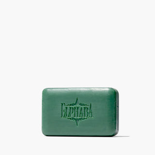 Unwrapped green Elphaba Bar Soap