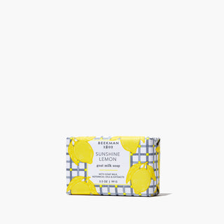 Sunshine Lemon Palm-Sized Goat Milk Soap