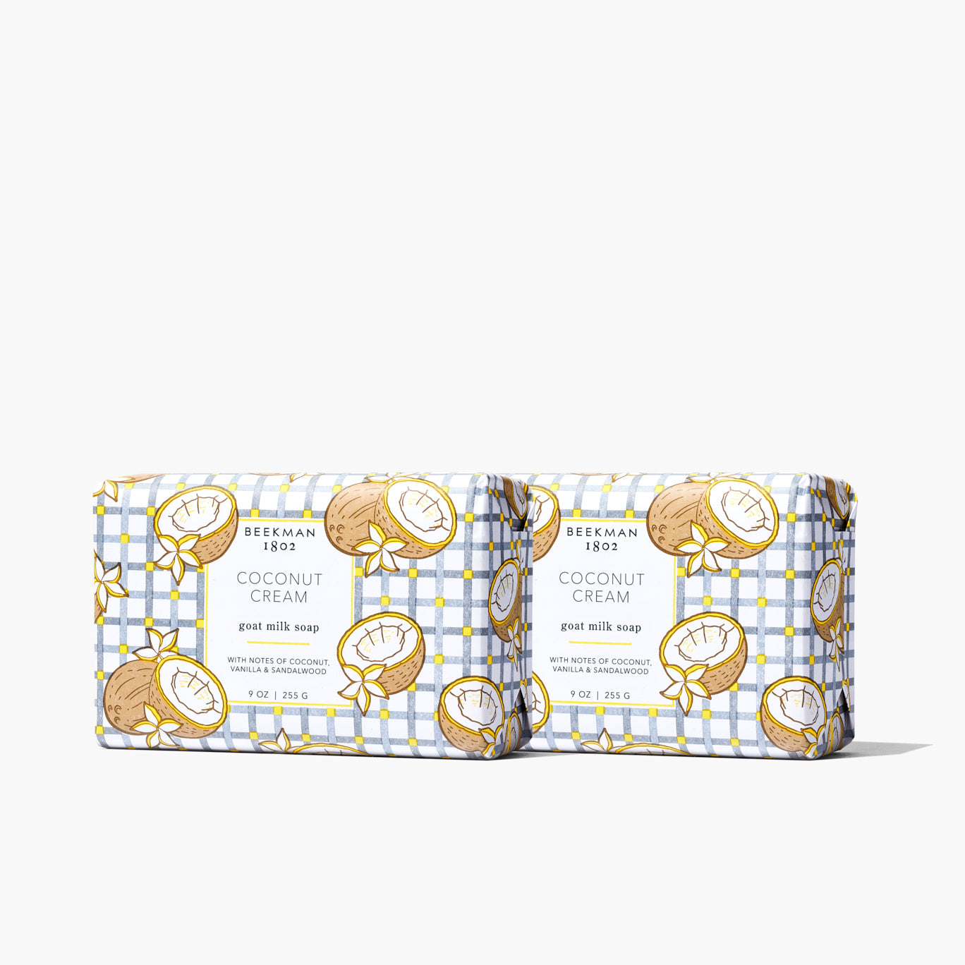 Coconut Cream Goat Milk Soap Set of 2