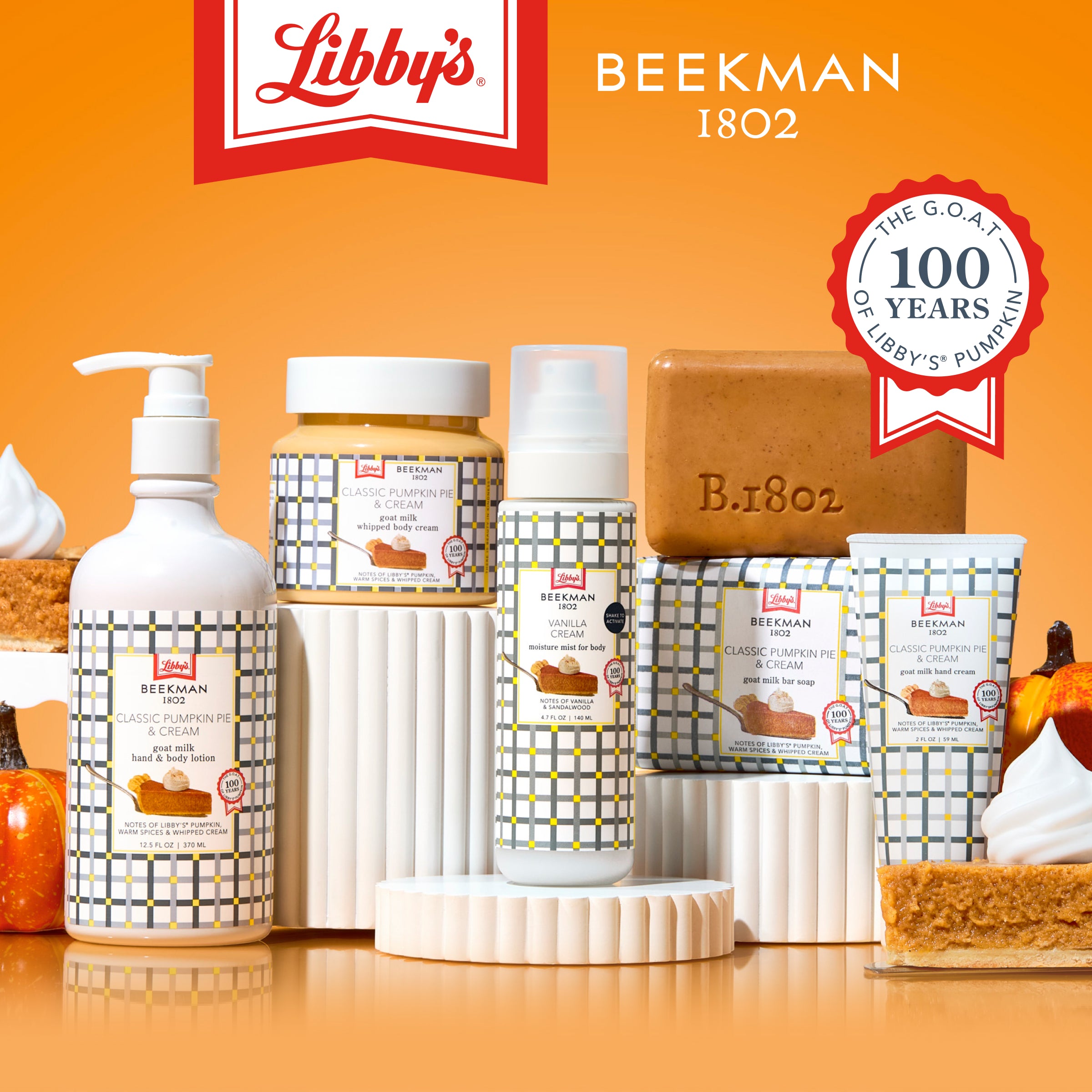 Beekman 1802 x Libby’s® Classic Pumpkin Pie & Cream Hand & Body Wash