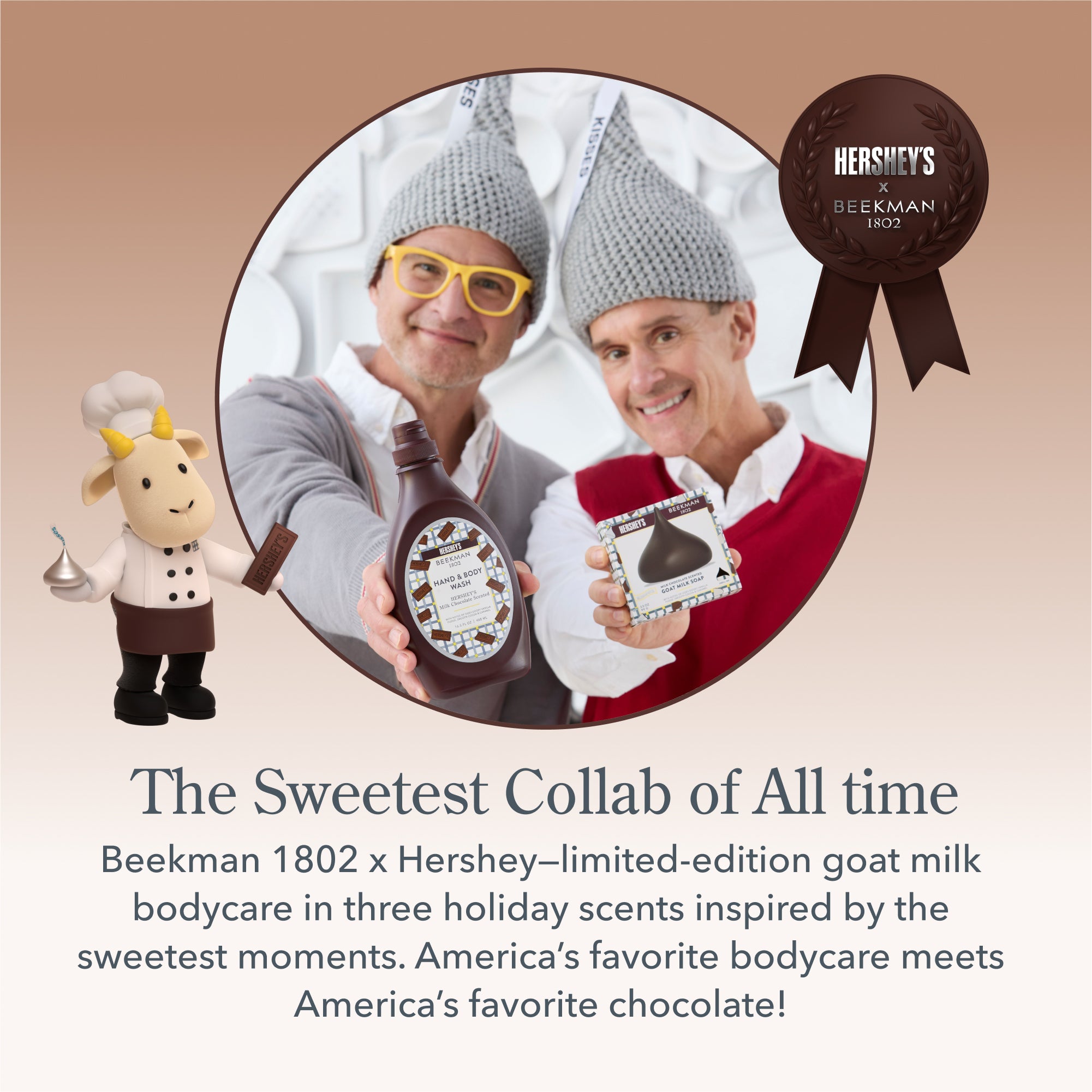 Limited-Edition Beekman 1802 x HERSHEY'S Whipped Body Cream Trio