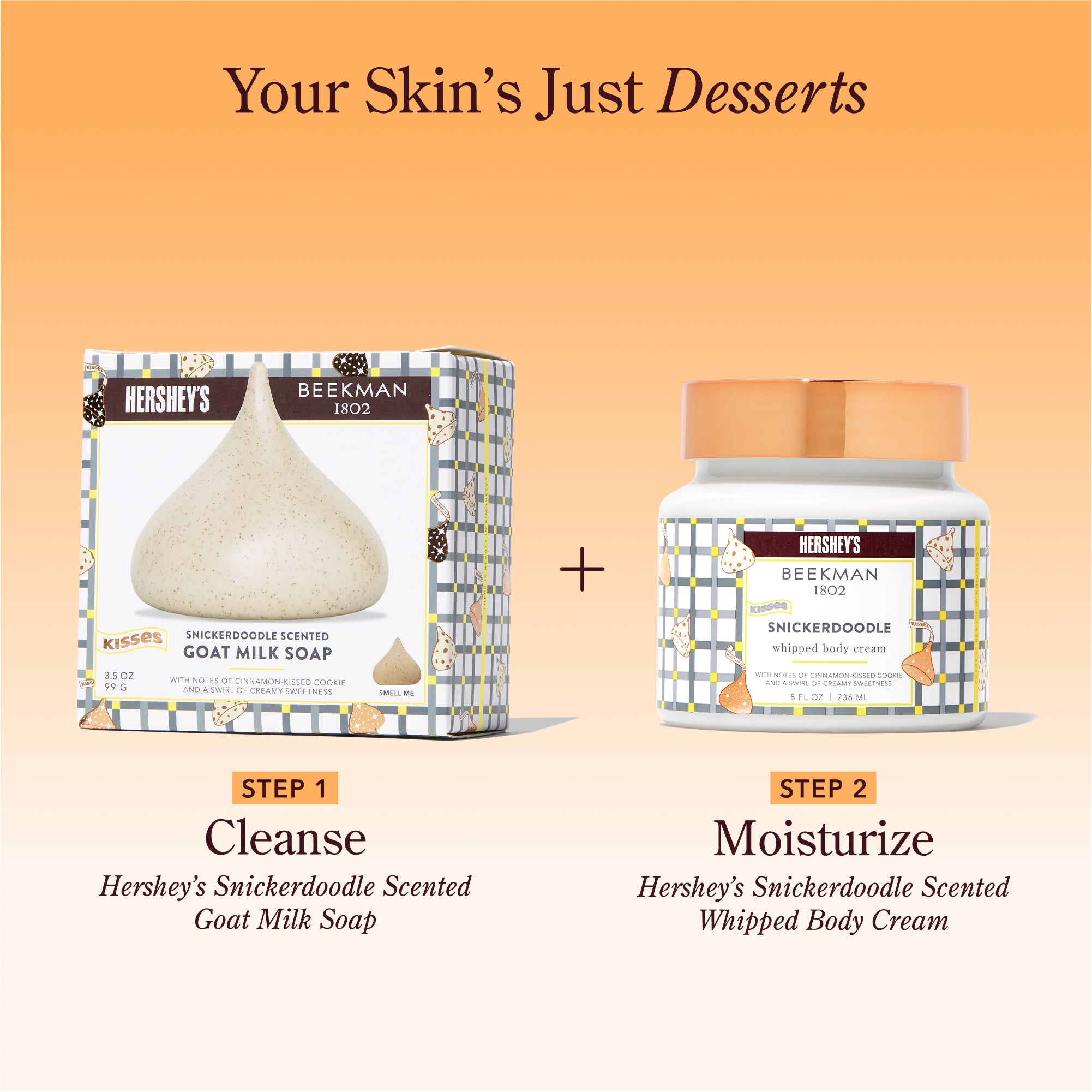 Limited-Edition Beekman 1802 x HERSHEY'S KISSES Snickerdoodle Whipped Body Cream