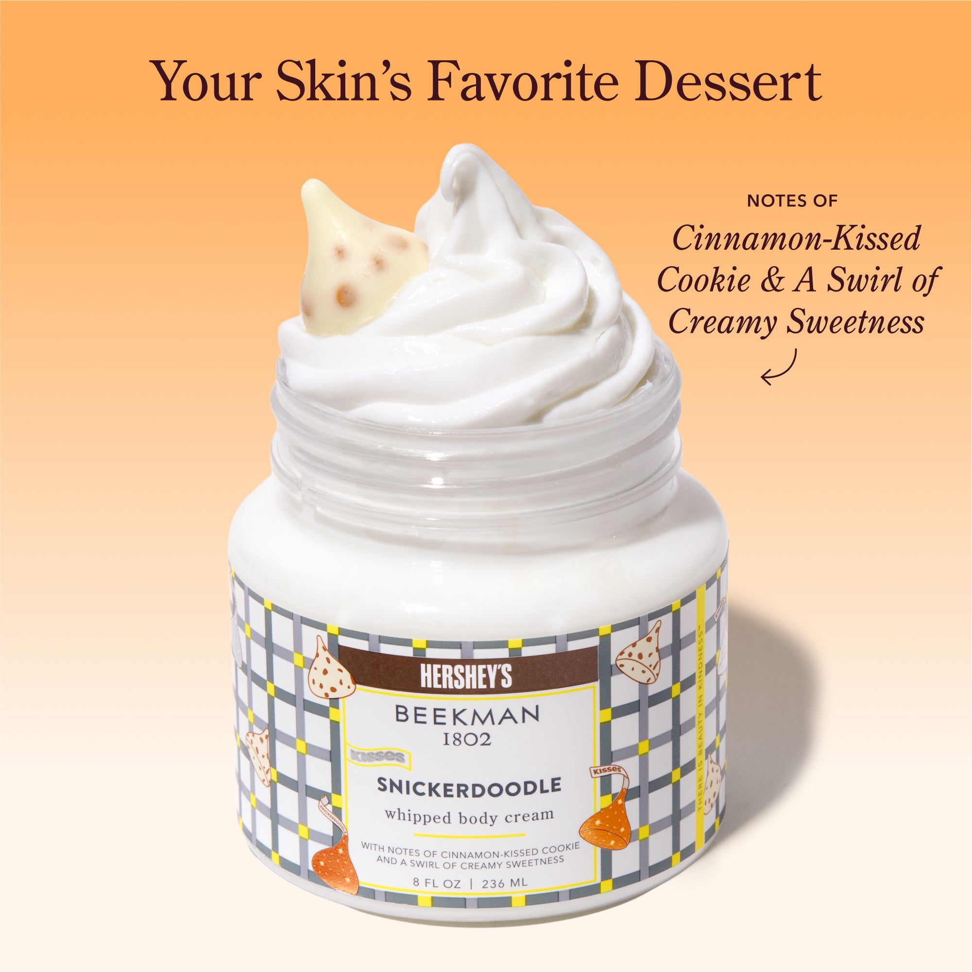 Limited-Edition Beekman 1802 x HERSHEY'S KISSES Snickerdoodle Whipped Body Cream