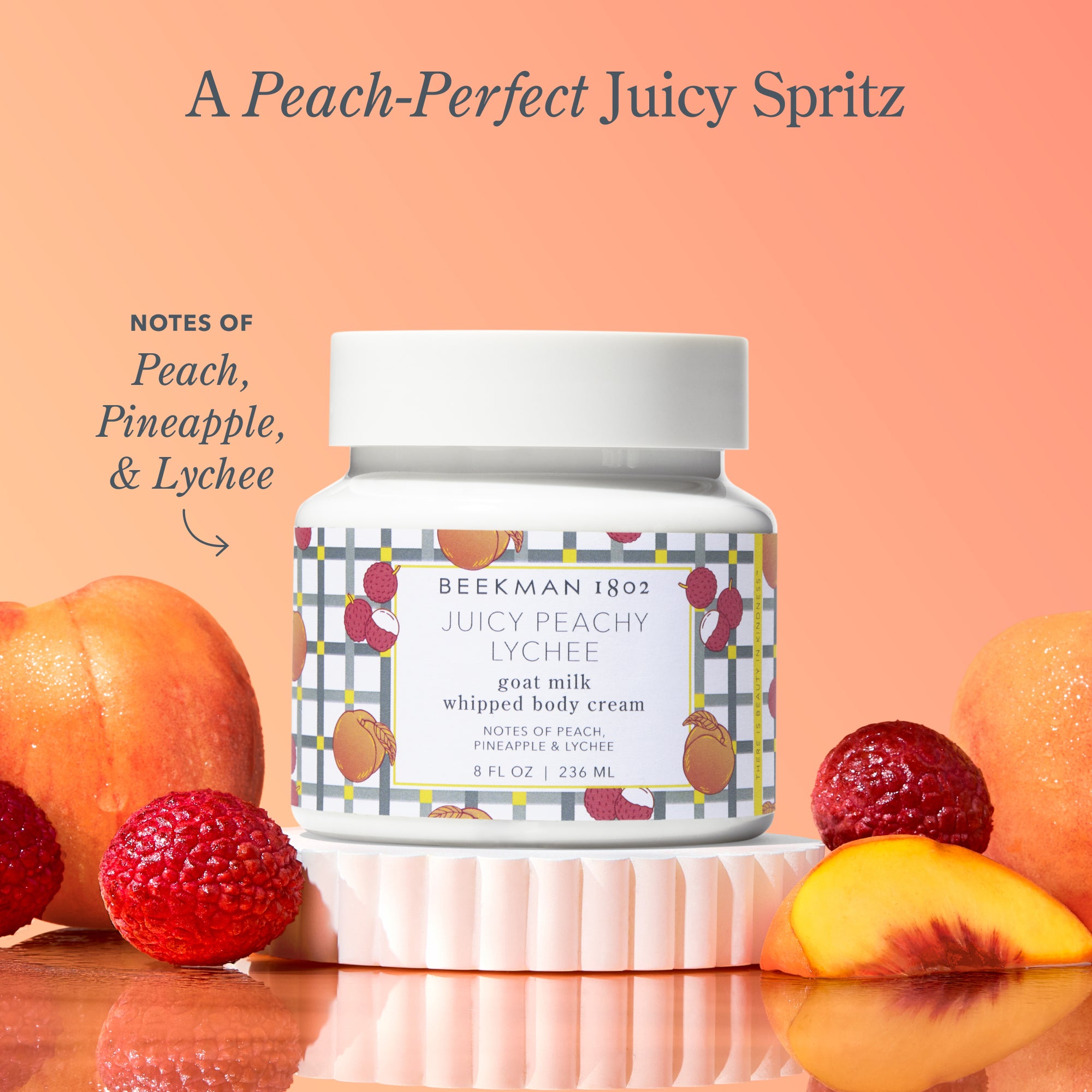 Juicy Peachy Lychee Whipped Body Cream