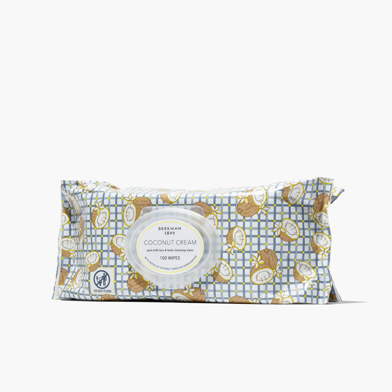 Supersized Coconut Cream Face Wipes 100 CT
