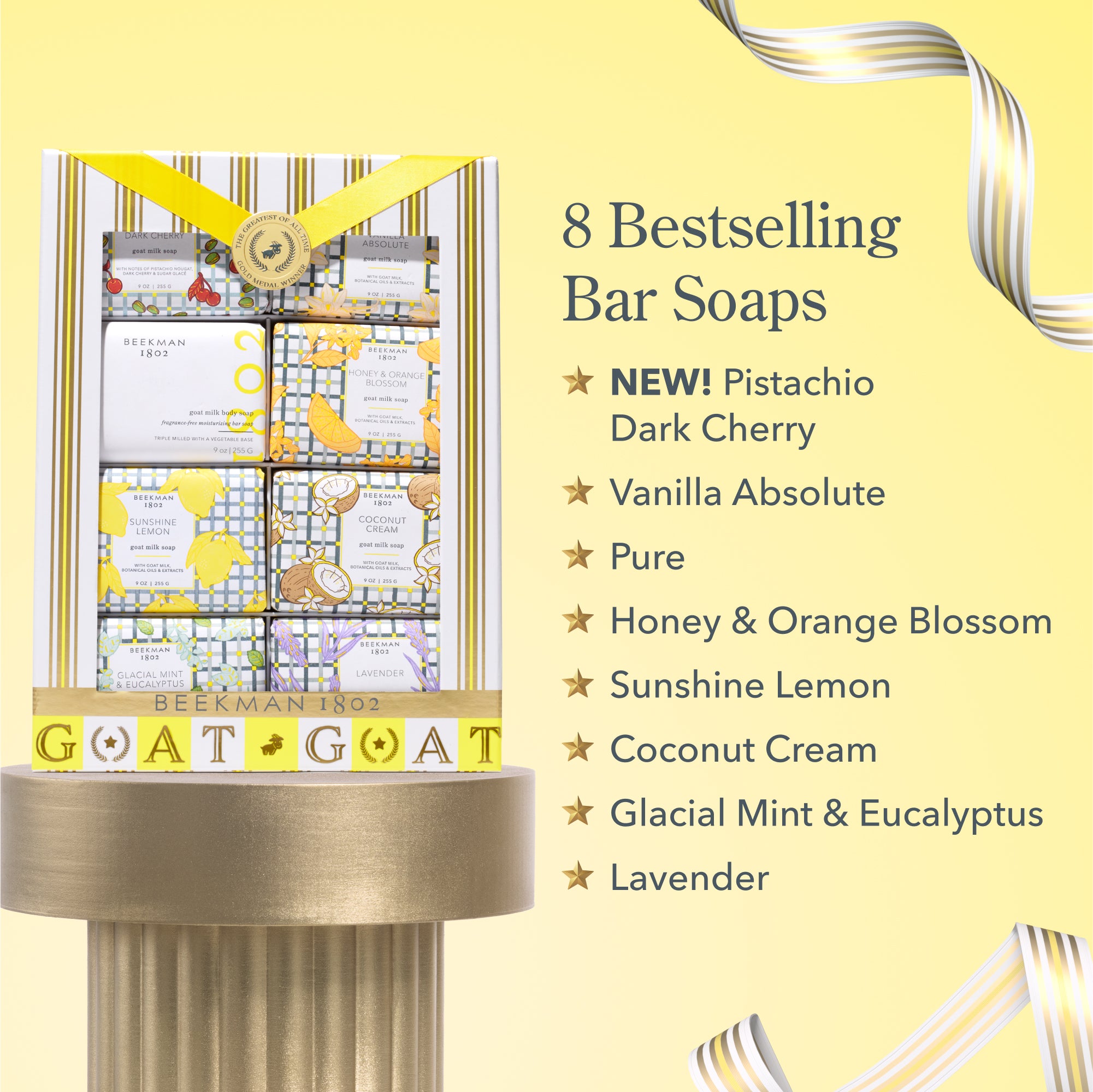 The G.O.A.T. 8-Piece Bar Soap Gift Set