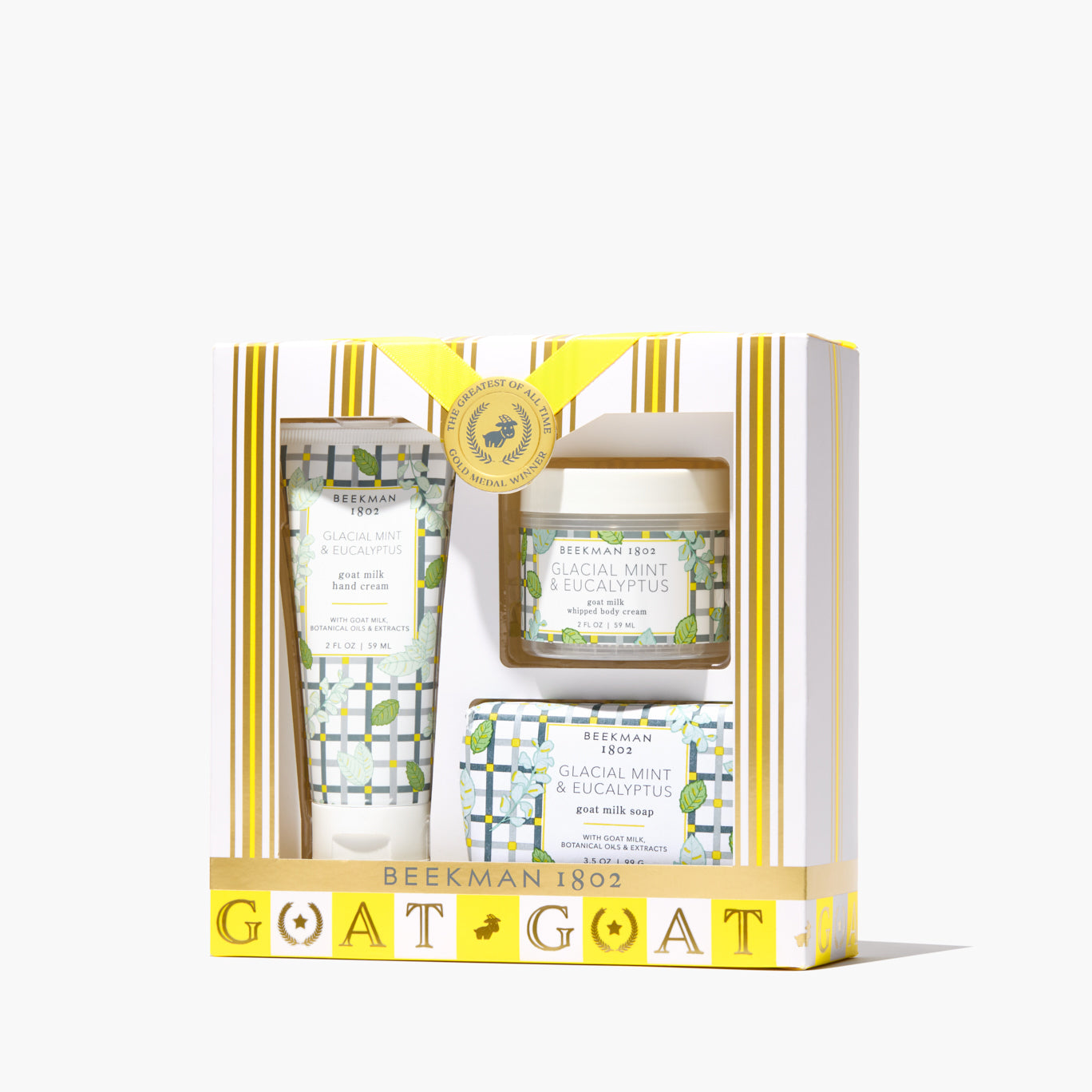 The G.O.A.T. Spa Day Glacial Mint & Eucalyptus 3-Piece Bodycare Gift Set