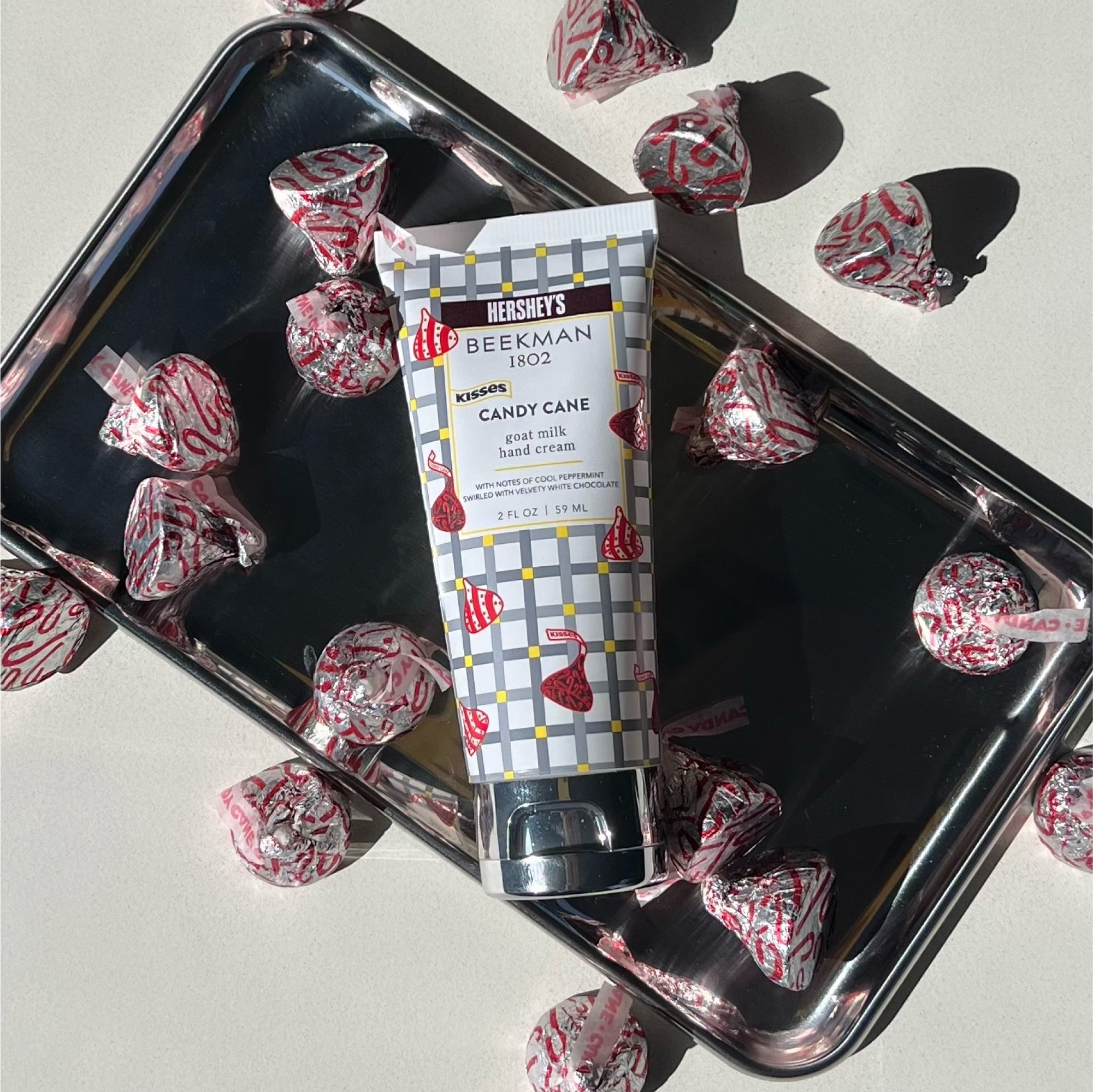 Limited-Edition Beekman 1802 x HERSHEY'S KISSES Candy Cane Hand Cream