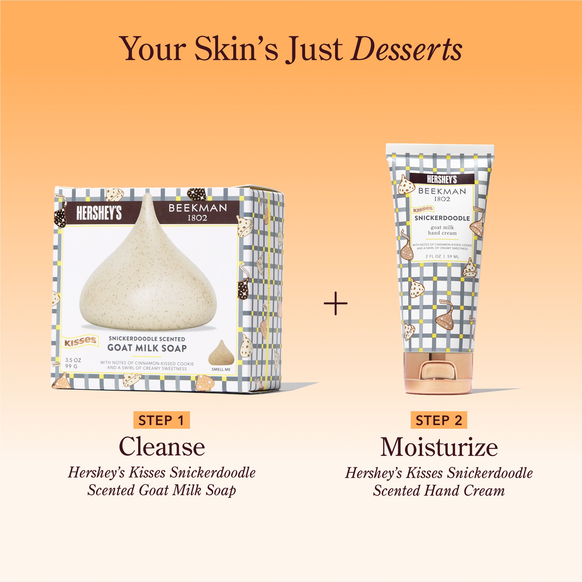 Limited-Edition Beekman 1802 x HERSHEY'S KISSES Snickerdoodle Hand Cream