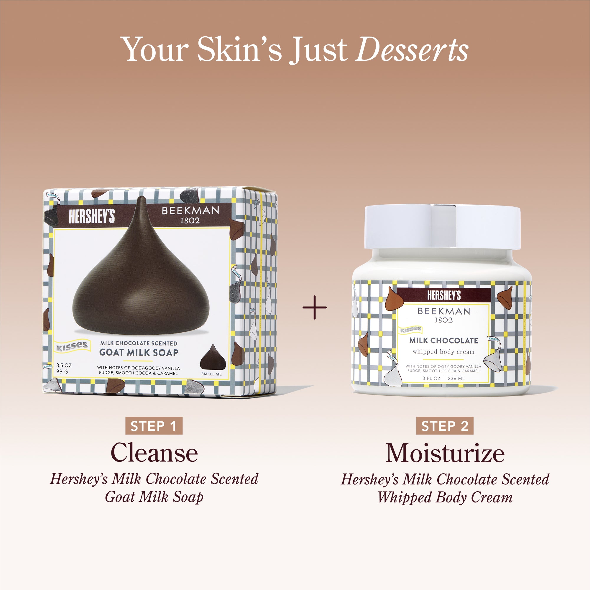 Limited-Edition Beekman 1802 x HERSHEY'S Milk Chocolate Bodycare Duo