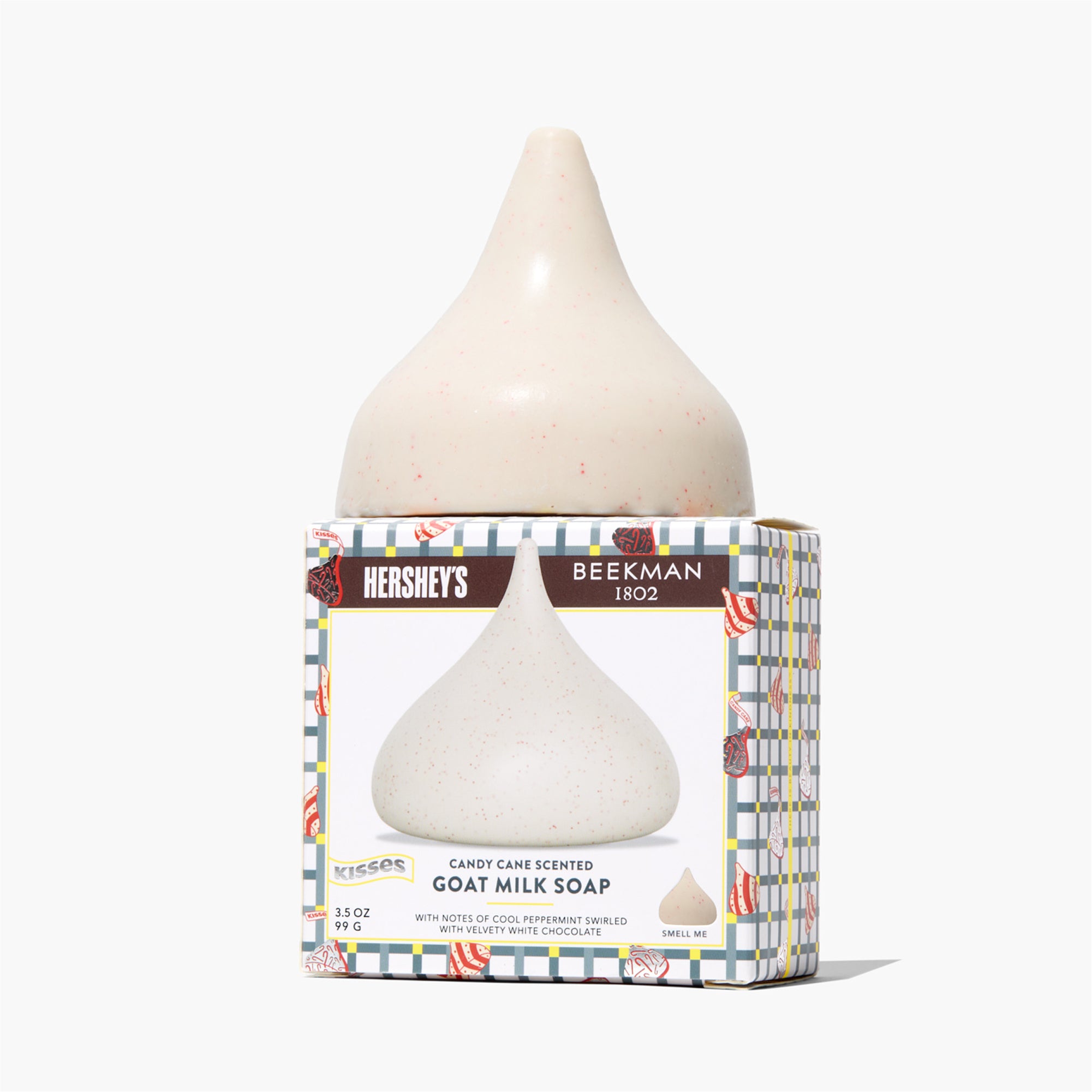 Limited-Edition Beekman 1802 x HERSHEY'S KISSES Candy Cane Goat Milk Soap