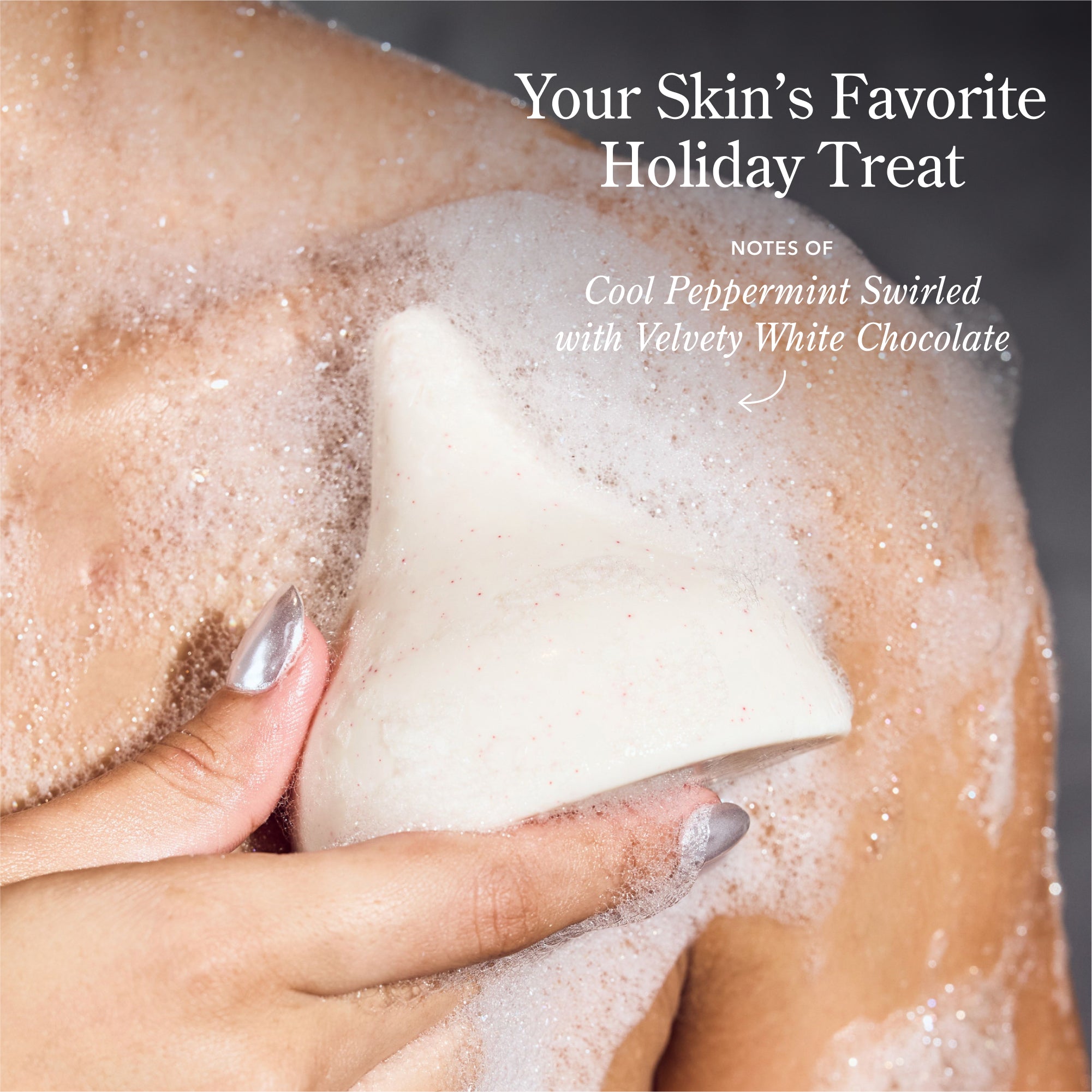 Limited-Edition Beekman 1802 x HERSHEY'S KISSES Candy Cane Goat Milk Soap