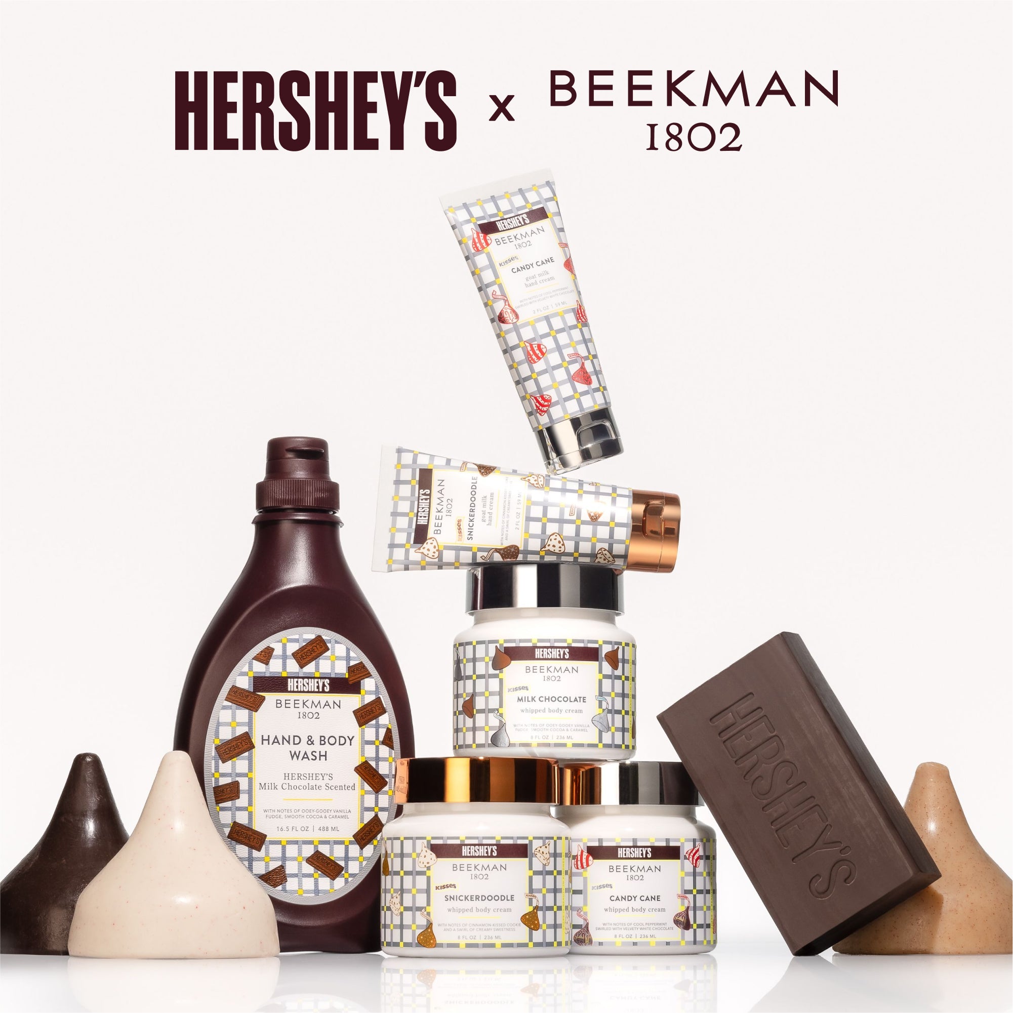 Limited-Edition Beekman 1802 x HERSHEY'S KISSES Candy Cane Goat Milk Soap