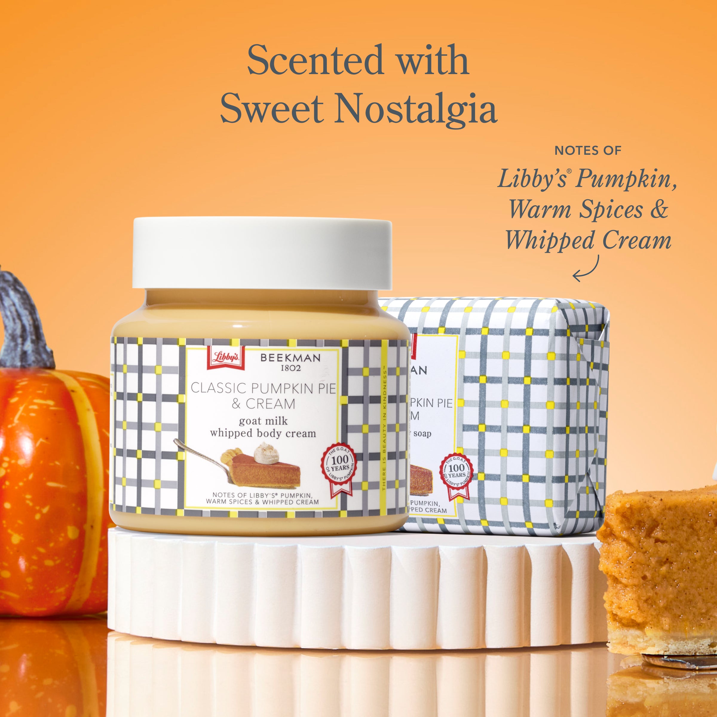 Beekman 1802 x Libby's® Classic Pumpkin Pie & Cream Bodycare Duo