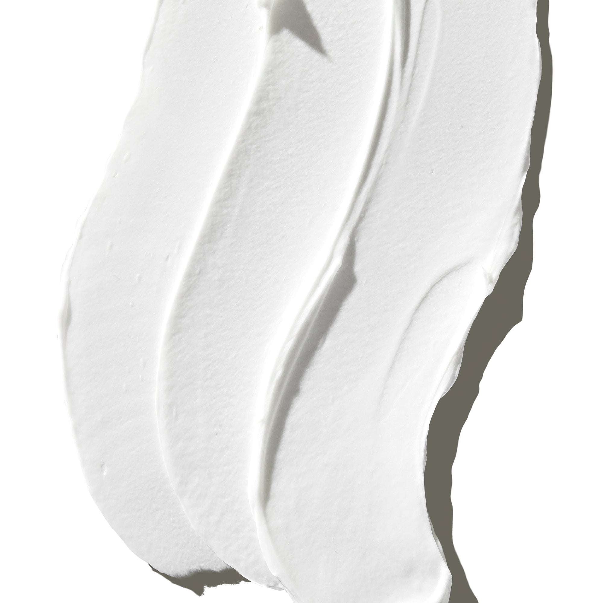 Pure goat milk Whipped Body Cream Swatch on white Background.