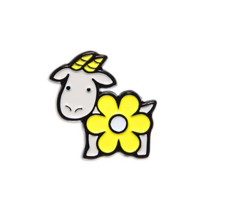 Bloom Goatie Enamel Pin
