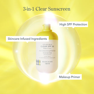 Solar Milk Clear SPF 50 Sunscreen Gel for Face