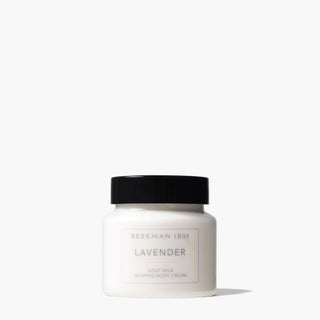 Lavender Whipped Body Cream on grey Background
