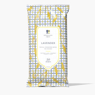 Lavender Face Wipes on grey Background