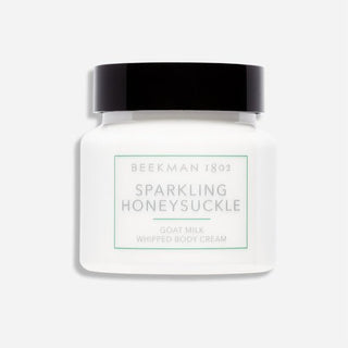 Beekman 1802 sparkling Honeysuckle Whipped Body Cream.