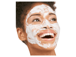 Milk Foam Calming Bubble Mask on Face