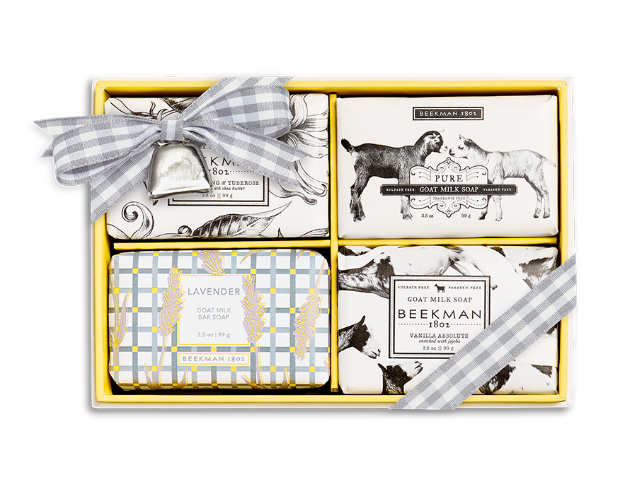 Beekman 1802 Goat Milk Bar Soap 4-piece Set