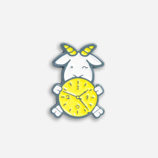 Time After Time Goatie Enamel Pin 
