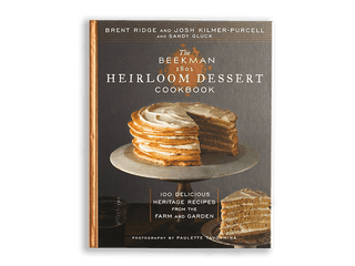 An image of Beekman 1802 Heirloom Dessert Cookbook by Brent Ridge and Josh Kilmer Purcell. 
